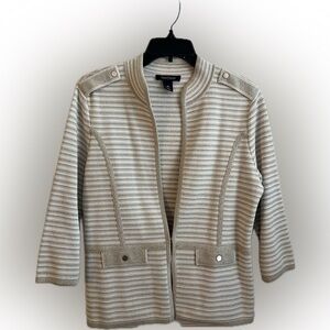 WHBM - EUC sweater blazer. VERY FEMME!  Size M